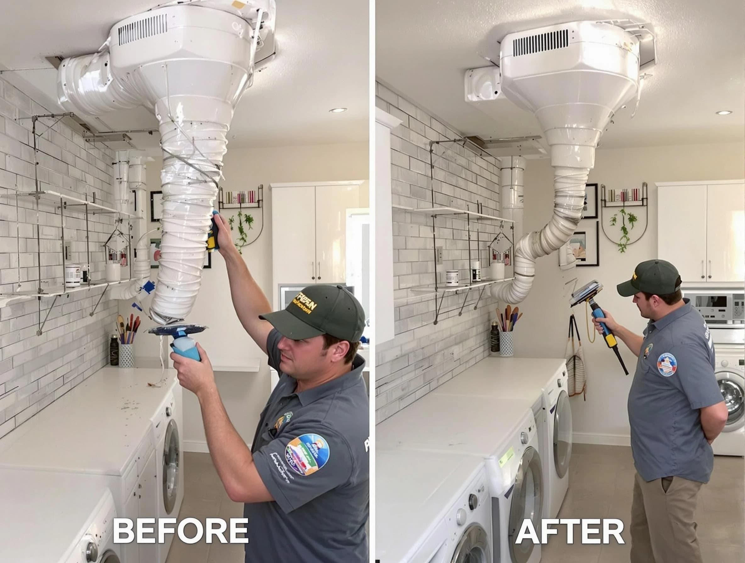 Professional dryer exhaust vent cleaning by Dacula Dryer Vent Cleaning in Dacula