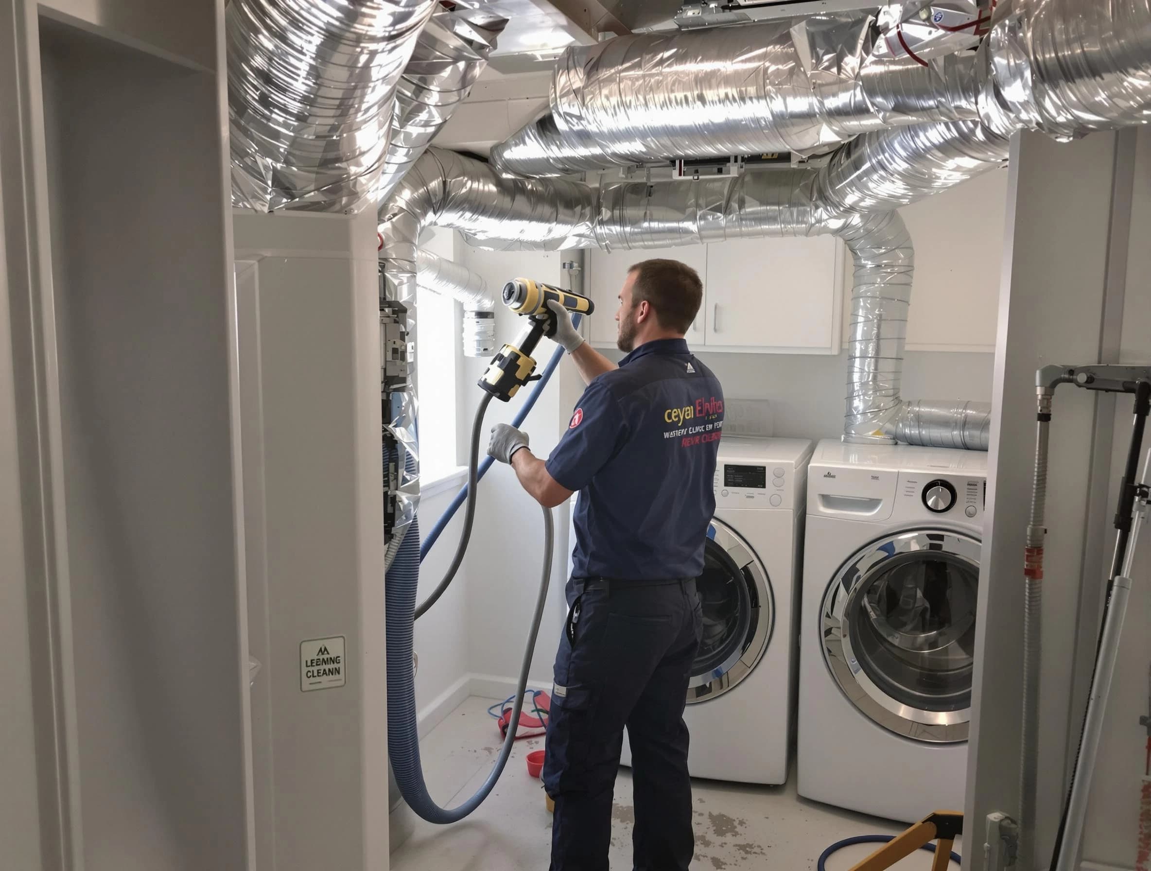 Dacula Dryer Vent Cleaning specialist using advanced equipment for thorough duct cleaning in Dacula