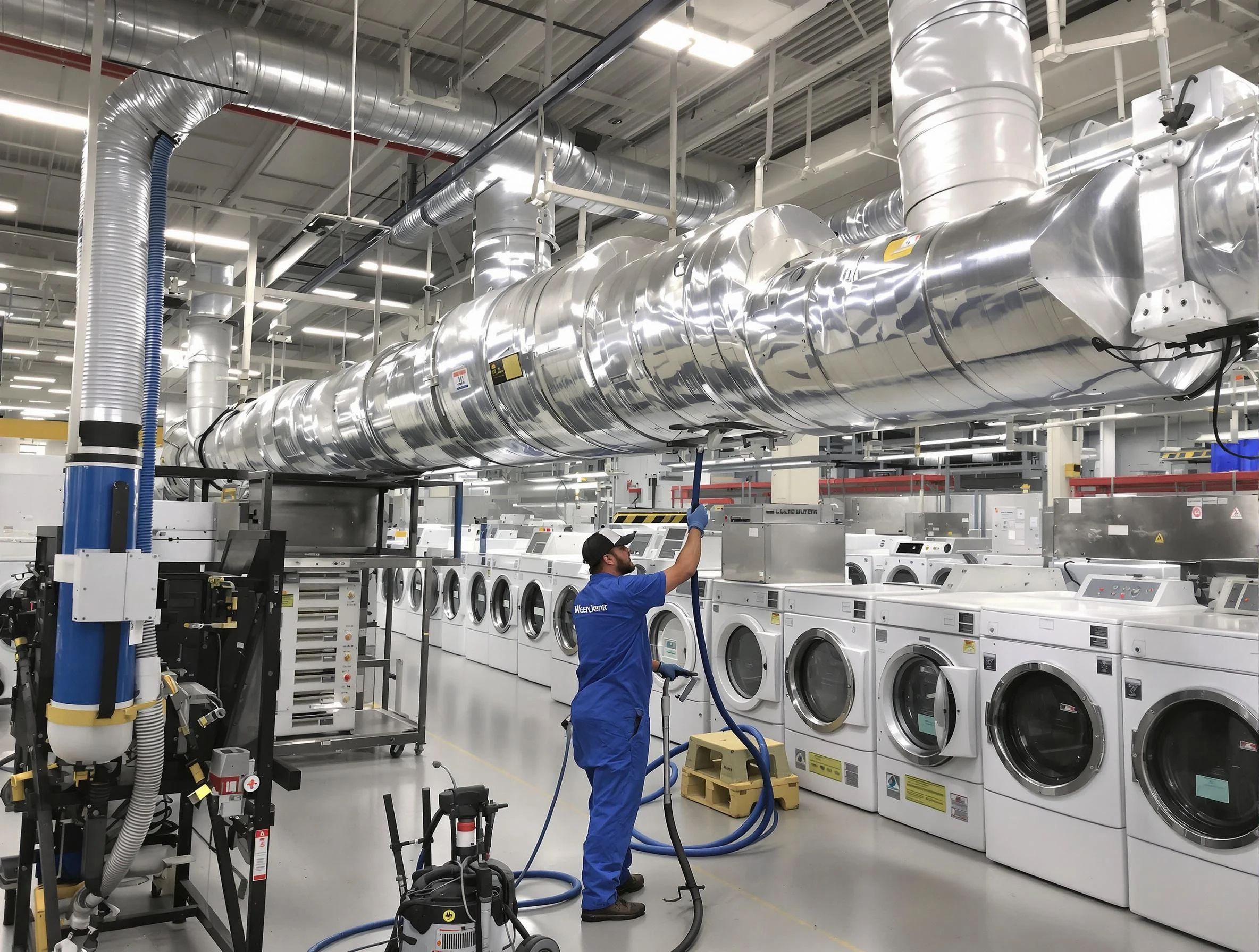 Dacula Dryer Vent Cleaning team performing heavy-duty industrial dryer vent cleaning in Dacula